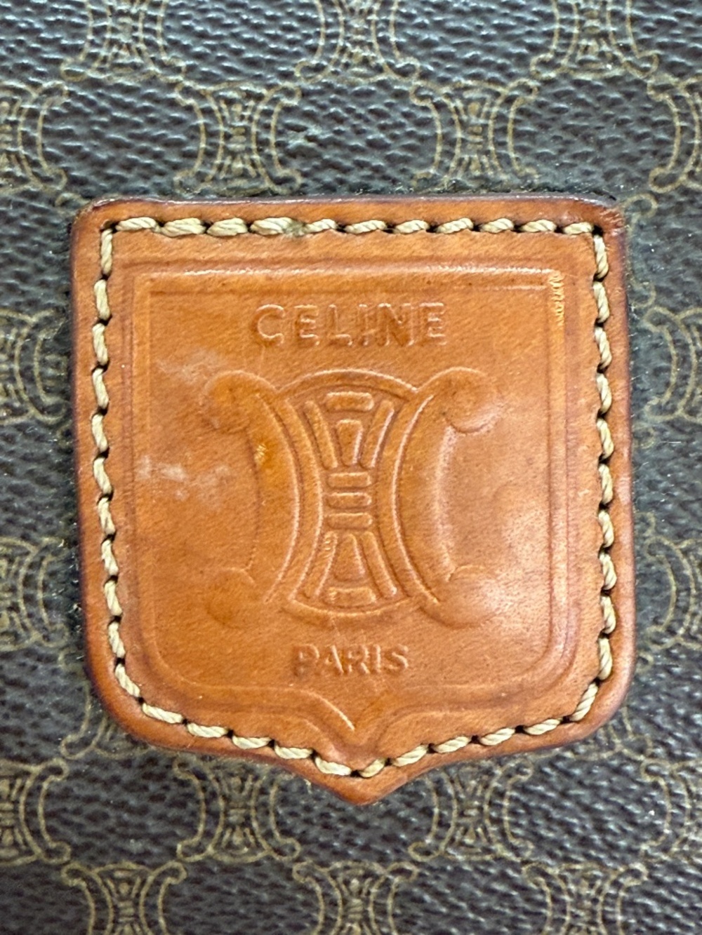 EXQUISITE CELINE MACADAM MONOGRAM EXTRA LARGE DUFFLE CARRY ON BAG! - Picture 8 of 17
